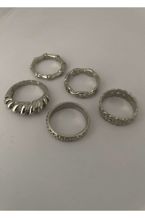 Heliophilia Silver Anillo de Latón Plateado